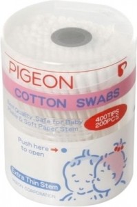 200-pigeon-cotton-swabs-thin-stem-hinged-case