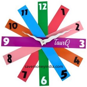 stripes-wall-clock
